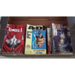 A large collection of comics inc The Vic