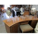 A retro dressing table with 3 mirrors, m