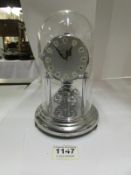 A chromed Kern anniversary clock