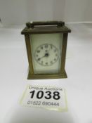 A miniature carriage clock, a/f