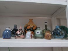 9 items of Alvingham pottery including v