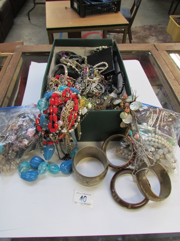 A large quantity of costume jewellery