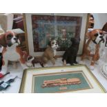 6 boxer dog figures