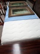 A single bed with memory foam mattress