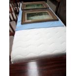 A single bed with memory foam mattress