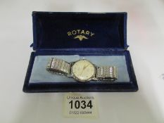 A Rotary 17 jewel gent's wrist watch in