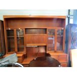 A teak wall unit