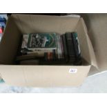 A box of old engineering books etc