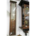 A Fitzroy oak cased barometer