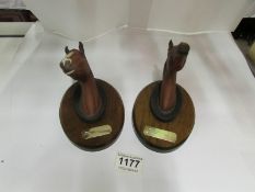 2 Beswick horses heads  being Red Rum an