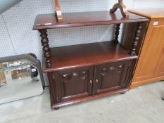 A modern mahogany buffet sideboard