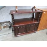 A modern mahogany buffet sideboard