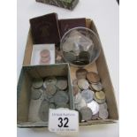 A mixed lot of coins including commemora
