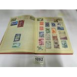 6 albums of stamps and other stamps