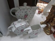 A 3 piece German porcelain tea set