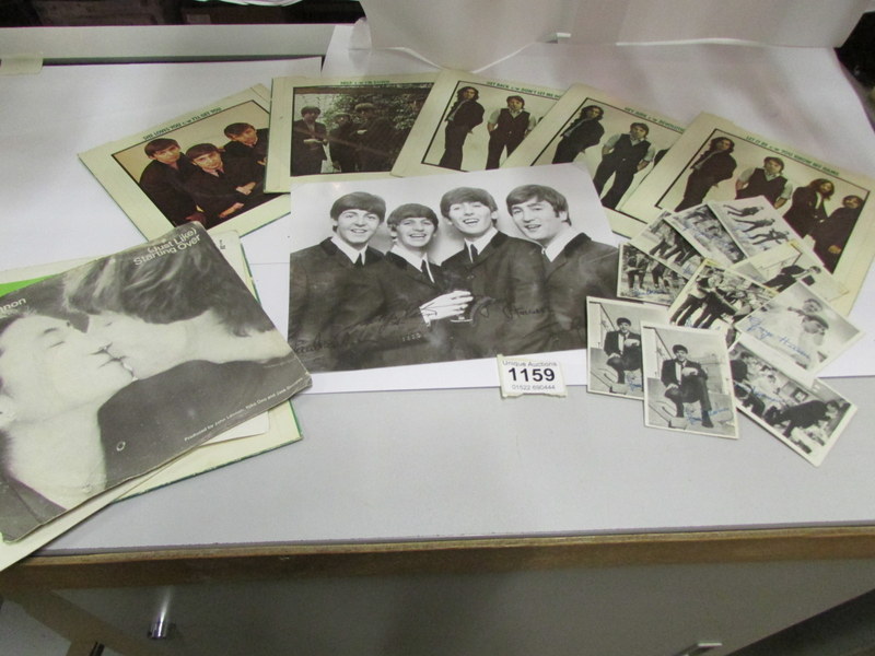 A mixed lot of Beatles ephemera includin