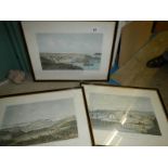 3 lithographs of Auckland New Zealand by