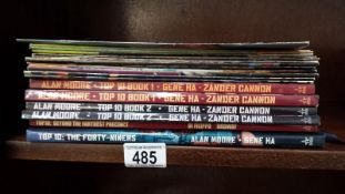 A collection of Alan Moore Top 10 comics