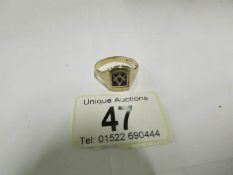 A 9ct gold Masonic ring, HM 1978, 6.3gms
