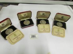 4 Popjoy Mint cases sterling silver 1977
