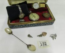 A mixed lot including watches etc