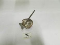 A Tiffany silver shell shaped dish with