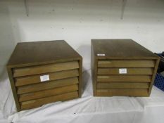 2 sets of jewellery drawers