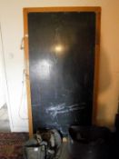 A large blackboard