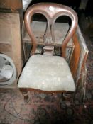 An early Victorian dining chair