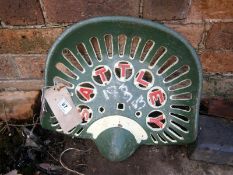 A Sattley metal tractor seat