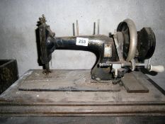 A tabletop sewing machine