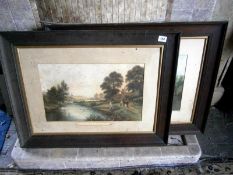 2 framed prints, 'June morning'