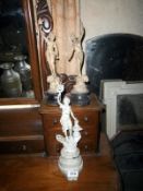 3 Spelter figures