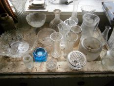 A large quantity of glassware