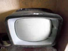 A black & white TV