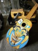 A Chad Valley tin plate guitar & Tonka '