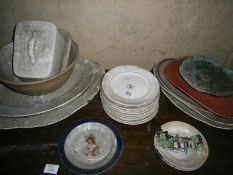 A large quantity of china including plat