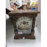 A mantel clock with drop pendelum