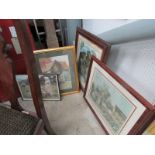 4 framed and glazed prints