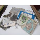 A mixed lot of ephemera including post c