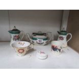 A mixed lot including Coalport trinket w