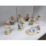 8 Royal Doulton Brambley Edge figures