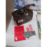 A Rolleiflex camera with case (a/f) and