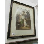 A framed and glazed print of a 19th cent