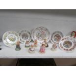 7 Royal Doulton Brambley Edge figures an