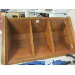 A pine corner shelf