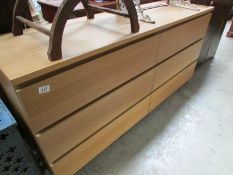 A modern 6 drawer chest