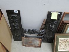 A fire surround and grate