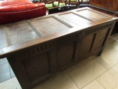 A large oak mule chest