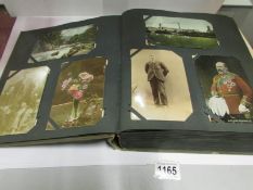 An album of 400 vintage postcards